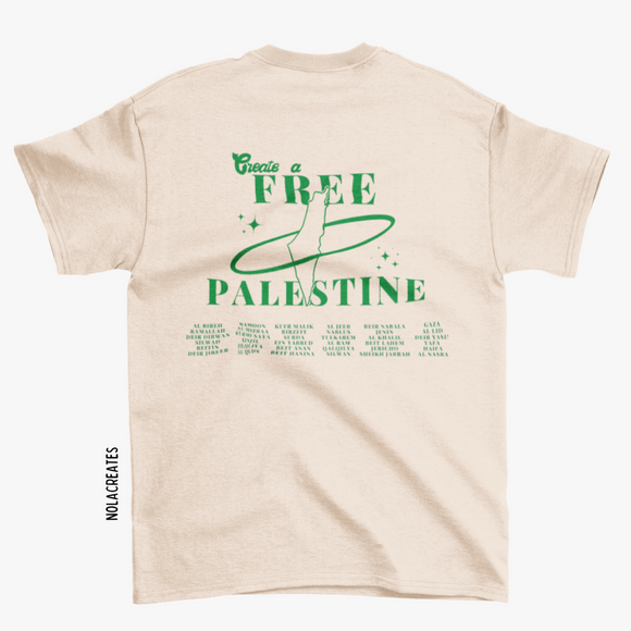 Sand Create a Free Palestine T-Shirt